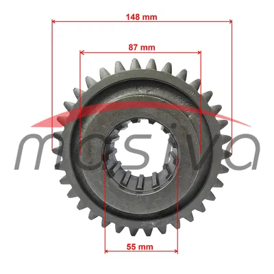 ZUPČANIK ZETOR 1 BRZ.SA UTOROM ZA VILJUŠKU 6211,6245,7211,7245,7711,7745-2