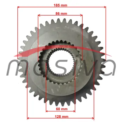 ZUPČANIK REDUKTORA ZETOR Z44/32 27/8mm-1