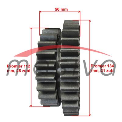 ZUPČANIK ZETOR 1 I 2 BRZ 31/25Z 5211,5245-3