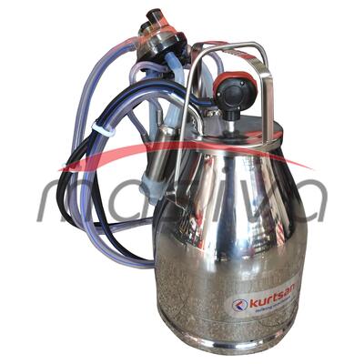 KANTA RADNA ZA KRAVE KOMPLETNA INOX 25 l - DRŽAČ INOX, SISNA GUMA SILIKONSKA