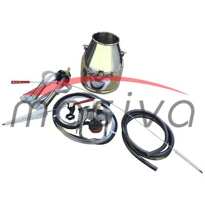 KANTA RADNA ZA KRAVE KOMPLETNA INOX 20 l - DRŽAČ INOX, SISNA GUMA SILIKONSKA