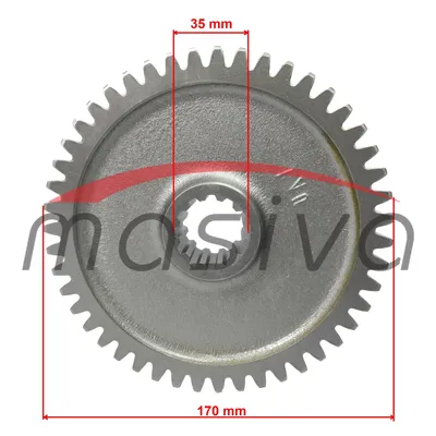 ZUPČANIK UNIVERZAL I BRZINE UTB-445  Z=47 VELIKI  40.17.107    584901-2