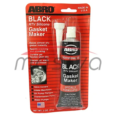 ABRO MASA ZA BRTVLJENJE PRI VISOKIM TEMP. - SILIKON CRNA 85 g-0