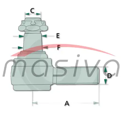 KRAJNIK SPONE TORPEDO DESNI NAVOJ M 18X1,5 KONUS 16 mm-1