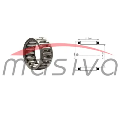 LEŽAJ K 40 x 45 x 17-0