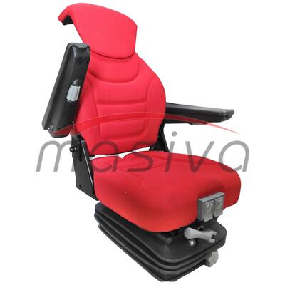 SJEDALO MEHANIČKO-POMIČAN NASLON ZA GLAVU I RUKE-2 POMAKA SJEDIŠ-TEKSTIL CRVENO