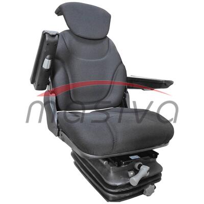 SJEDALO MEHANIČKO-POMIČAN NASLON ZA GLAVU I RUKE-1 POMAK SJEDALA-TEKSTIL CRNO