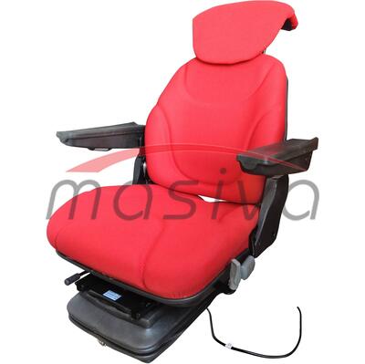 SJEDALO ZRAČNO-OKRETNO-POMIČAN NASLON ZA GLAVU I RUKE-TEKSTIL CRVENO