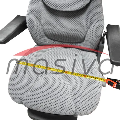 SJEDALO ZRAČNO-POMIČAN NASLON ZA GLAVU I RUKE-TEKSTIL SIVO-9