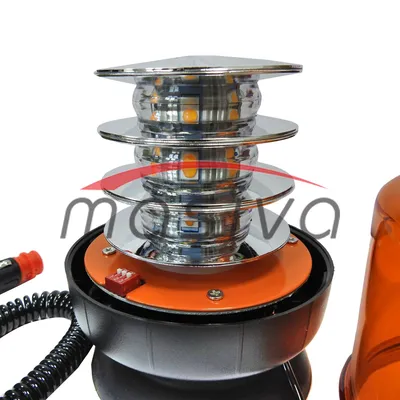 ROTIRKA LED NA MAGNET 18 x 3 W  12-24 V KABAO 3,1M  152 X 120 PREKIDAČ 3 MODA RA-3