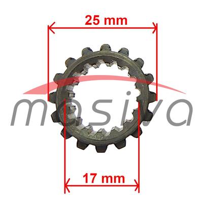 ZUPČANIK PUMPE HIDRAULIKE Z16/16 ZETOR-2