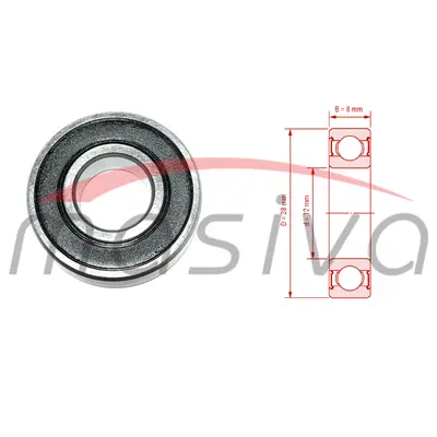 LEŽAJ 6001 2RS C3    MASIVA-0
