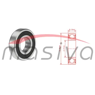 LEŽAJ 6003 2RS C3    MASIVA-0