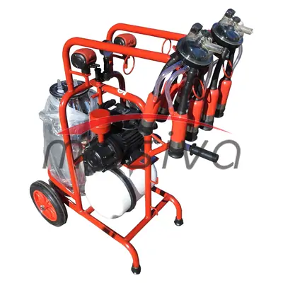 MUZILICA ZA KRAVE 2 JEDINICE, 1 KANTA 40l - CRNA SISNA GUMA, SUHA PUMPA, V-4