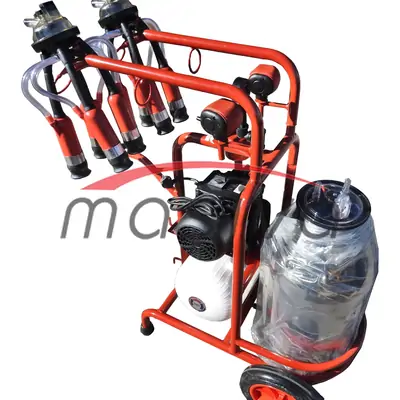 MUZILICA ZA KRAVE 2 JEDINICE, 1 KANTA 40l - CRNA SISNA GUMA, SUHA PUMPA, V-2