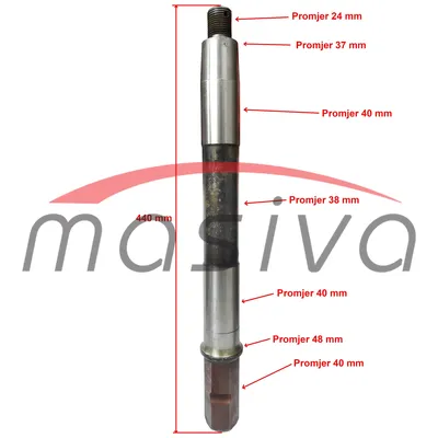 OSOVINA RUKAVCA ZETOR 5711  4712  57113403-1