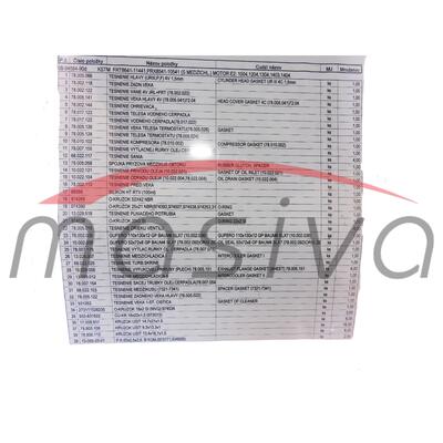 BRTVE MOTORA FRONTERA 8641-11441 PROXIMA 8541-10541-2