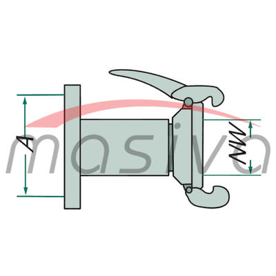 PRIKLJUČAK ZASUNA VENTILA CISTERNE 5" ŽENSKI SA HVATAČIMA
