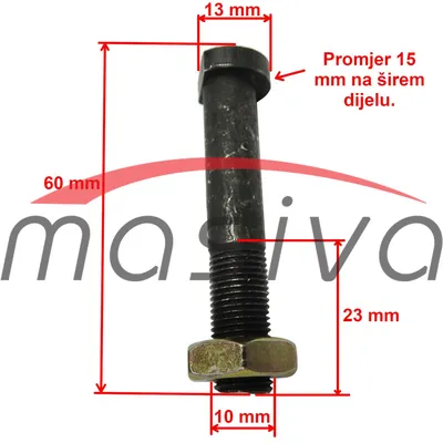 VIJAK KOŠARE KVAČILA KRAČI ZETOR 55mm  951110  IND-II-1