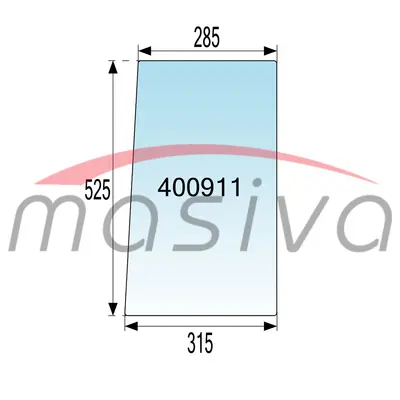 STAKLO PREDNJE DONJE ZETOR BK 6011 315X285X525-0