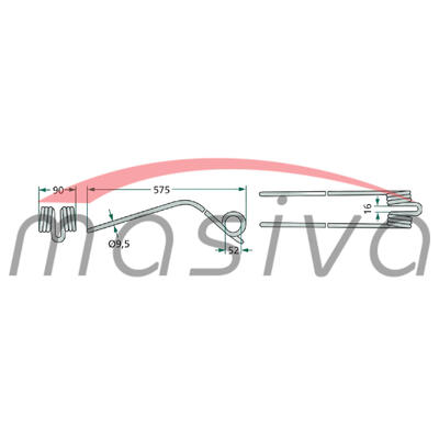 OPRUGA SAKUPLJAČA KUHN RAVNI