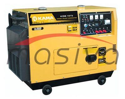 AGREGAT DIZEL KAMA TROFAZNI  KDE10T3  MAX 9 kW ELEKTRO START MOTOR TIHI 18,3 KS