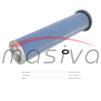 FILTER ZRAKA UNUTARNJI CASE IH 5000 MAXXUM; DEUTZ FAHR AGROCOMPACT, AGROLUX, AGR-0