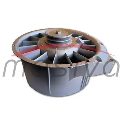 TURBINA HLAĐENJA MOTORA DEUTZ F6L912 KOMPLETNA REMENICA 125mm SA DVA REMENA-0