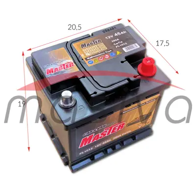 AKUMULATOR 12V 45 Ah D + 390 A, MASTER GARANCIJA 24 MJESECA-1