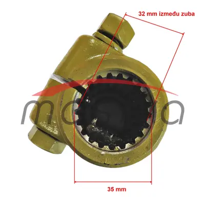 PRODUŽETAK KARDANA  1"3/8" Z=21 NA 1"3/8" Z=6  L=135-2