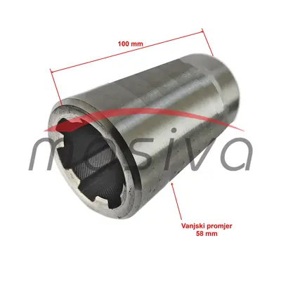 SPOJKA OSOVINE KARDANA 1"3/4" Z=6  L=100-1