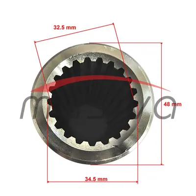 SPOJKA OSOVINE KARDANA 1"3/8" Z=21  L=100-2