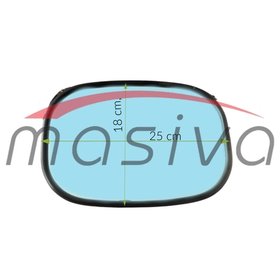 RETROVIZOR PRAVOKUTNI 250 X 178 PRIHVAT FI 16-0