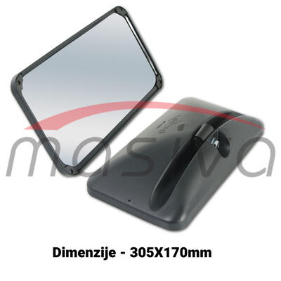 RETROVIZOR PRAVOKUTNI 305 X 170 PRIHVAT FI 18-20