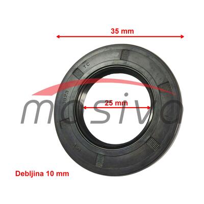 ULJNA BRTVA  -  25 X 35 X 10-1