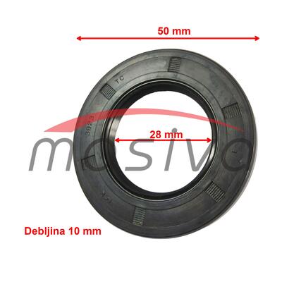 ULJNA BRTVA  -  28 X 50 X 10-1