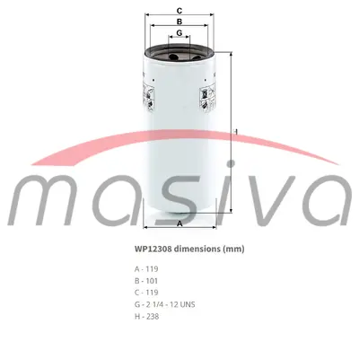 FILTER ULJA CASE 2 1/4 COLI-0