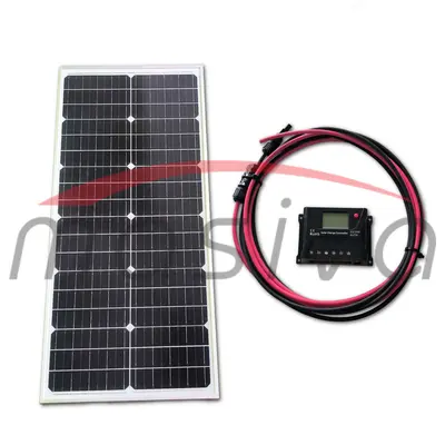 PLOČA SOLARNA ZA NAPAJANJE PASTIRA 50W ( PLOČA, KABAL, REGULATOR )-0