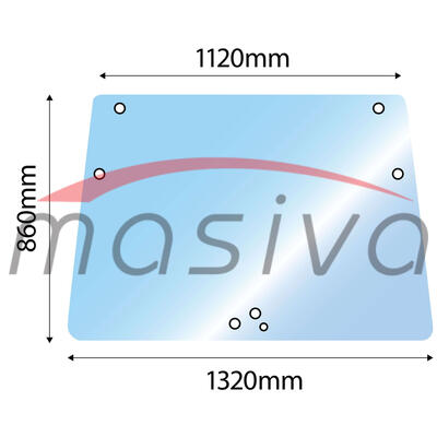 STAKLO PREDNJE KABINE DEUTZ FAHR AGROTRON-0