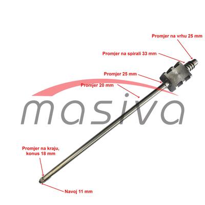 VRETENO UPRAVLJAČA ZETOR 2011-4611  953595  IND-II-1