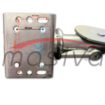 KOTAČ POMOĆNI 210x60 ZA PRIKOLICU SA FIKSNIM NOSAČEM 60x4  MAX-350Kg HOD 280mm-3