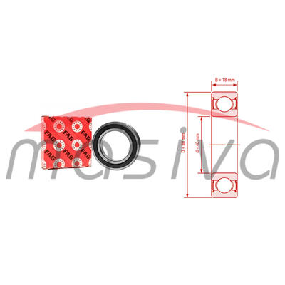 LEŽAJ 6208 2RS FAG-0