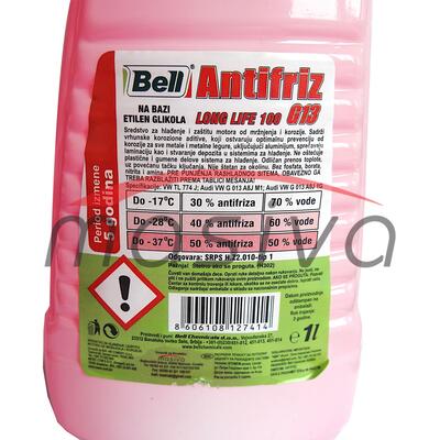 ANTIFRIZ BELL 100% G 13 - CRVENI   1/1 l KONCENTRAT LONG LIFE-7