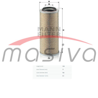 FILTER ZRAKA VANJSKI STEYR 9080, CASE, FENDT-1