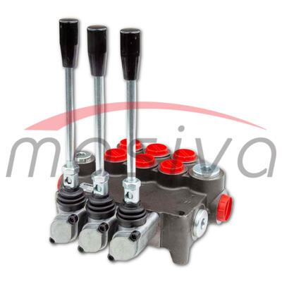 RAZVODNIK HIDRAULIKE DVORADNI TRI RUČICE 80 l/min.