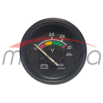 VOLTMETAR BELARUS  MTZ-50,52,80,82,820,952  60mm 24V