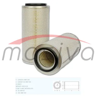 FILTER ZRAKA JD CASE IH FENDT FIAT FORD HURLIMAN LANDINI MF-0