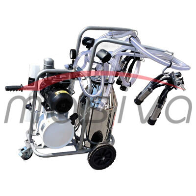 MUZILICA ZA KRAVE 2 JEDINICE, 1 KANTA 40l - ULJNA PUMPA, CRNE SISNE GUME, MASIVA-4