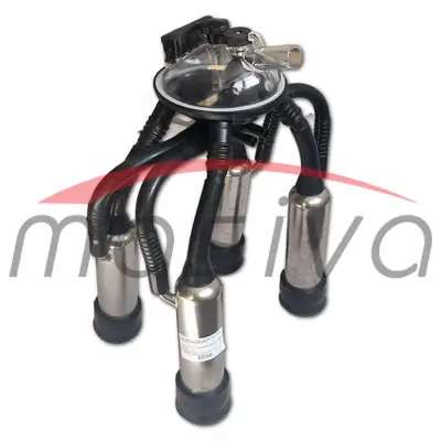 MUZNA JEDINICA ZA KRAVE, SABIRNIK 240 cc, INOX DRŽAČ, CRNE SISNE GUME MASIVA-0