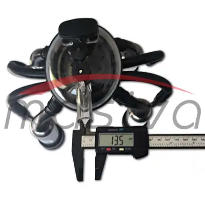 MUZNA JEDINICA ZA KRAVE, SABIRNIK 240 cc, INOX DRŽAČ, CRNE SISNE GUME MASIVA-3